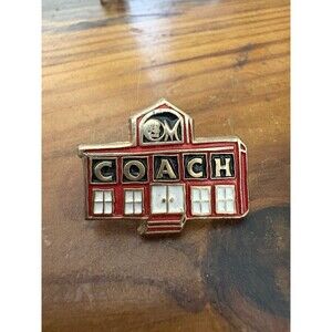 Vintage Schoolhouse Of The Mind Enamel Lapel Pin Recognition Badge Coach